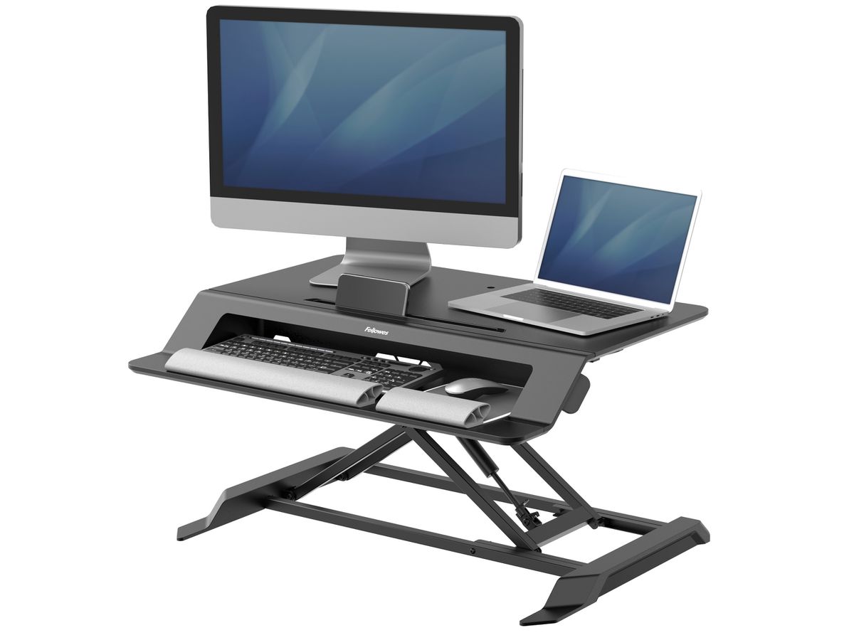 FELLOWES Sitz-Steh Workstation Lotus LT 8215001 schwarz (0043859753529)