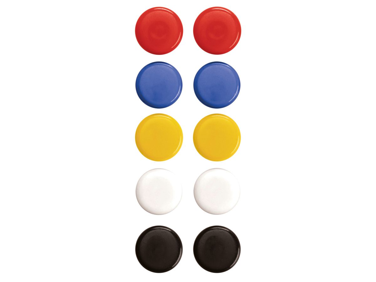 MAGNETOPLAN Signalmagnete 16662 ass. D=20mm 10 Stk. (4013695028354)
