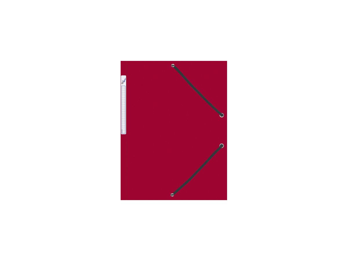 BÜROLINE Cartellina con elastico A4 614496 rosso, plastico (7612532021700)