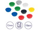 FRANKEN Magnete 32mm HM30 99 assortiert 10 Stück (4016946061551)