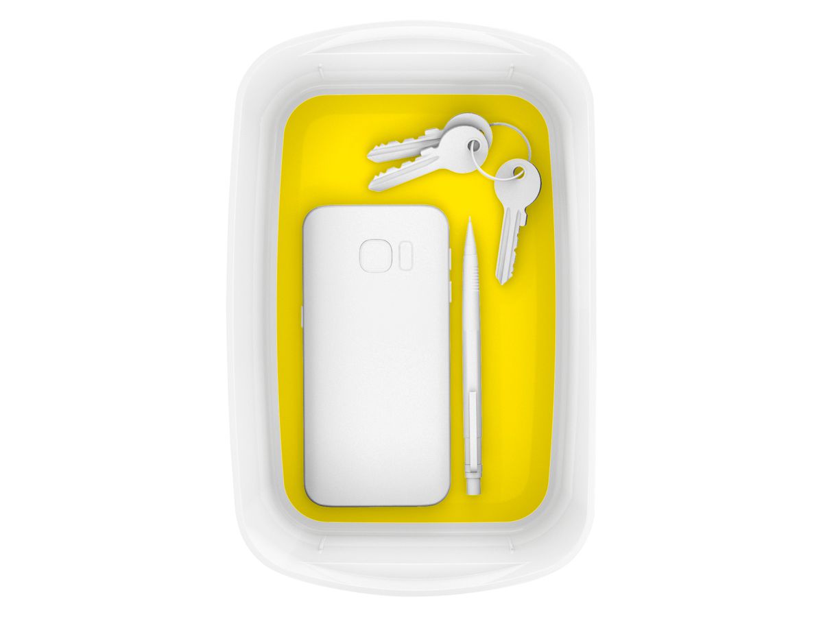 LEITZ MyBox WOW support-coquille 5257-10-16 blanc/jaune (4002432121793)