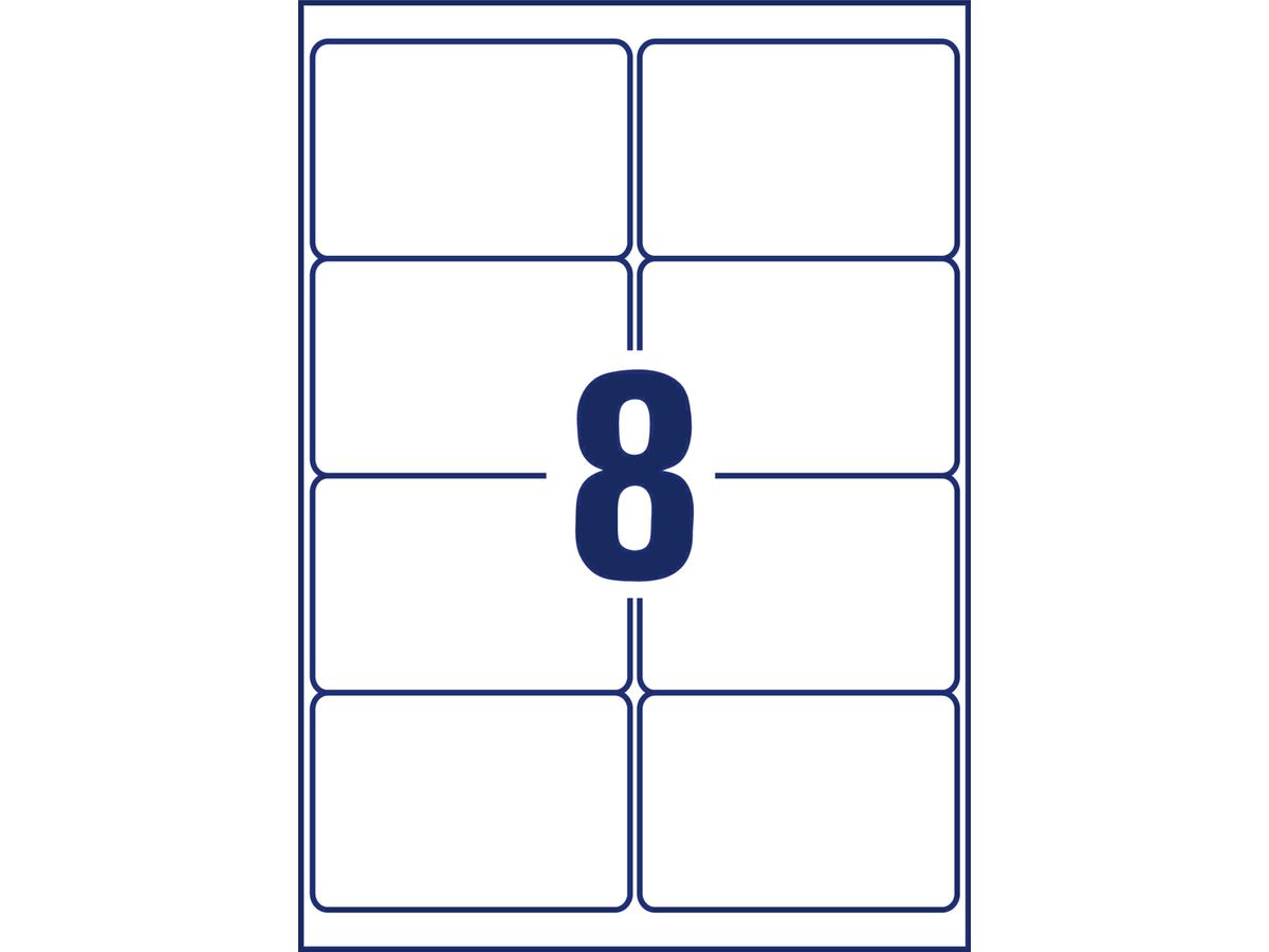 AVERY ZWECKFORM Etichette 99,1x67,7mm L7914-10 bianco ultra-resistant (4004182068052)