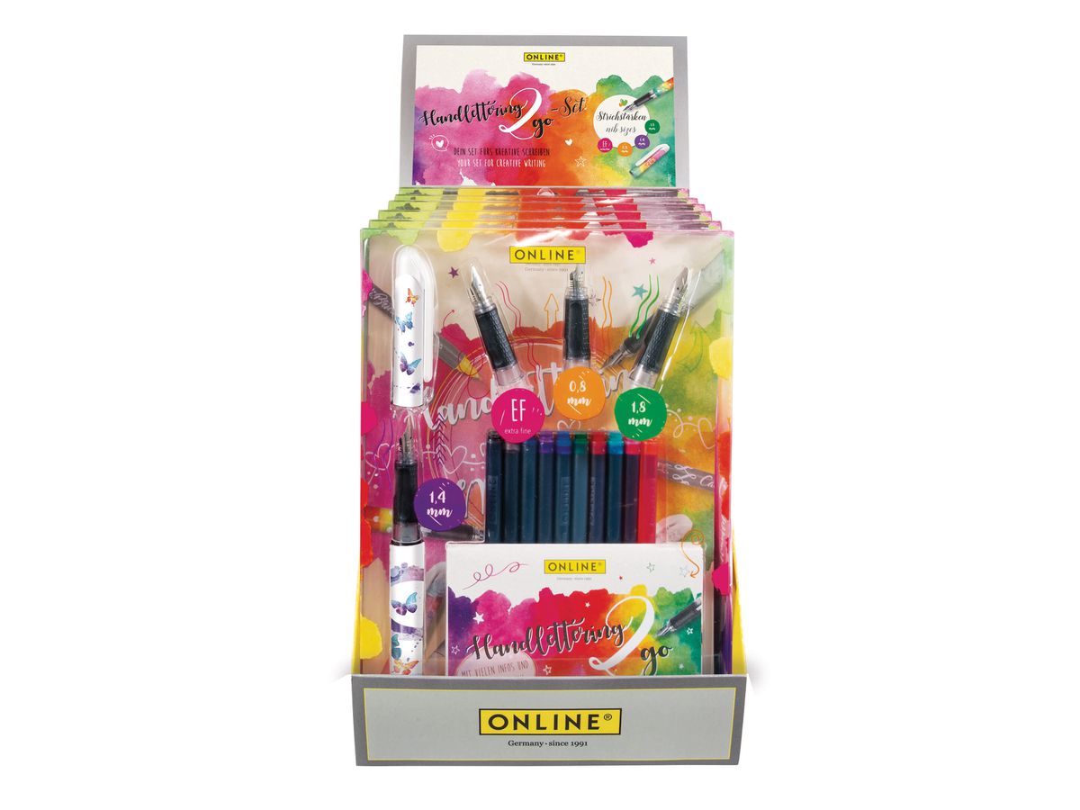 ONLINE Handlettering Set 1.4mm 12488/6 6 Stück blau (4014421124883)