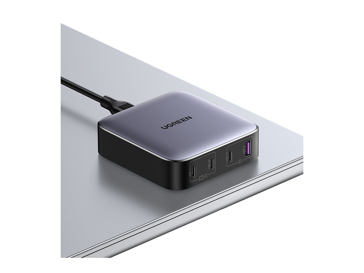 UGREEN USB Desktopcharger Nexode 90928 100W,1xUSB-A+3xUSB-C,Black (6957303899289)