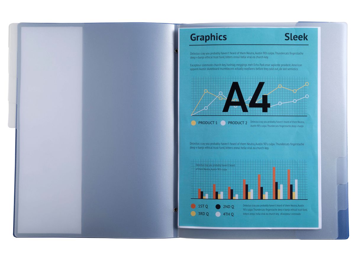 EXACOMPTA Ordnungsmappe A4 56212E marineblau PP, 8 Fächer (3130630562122)