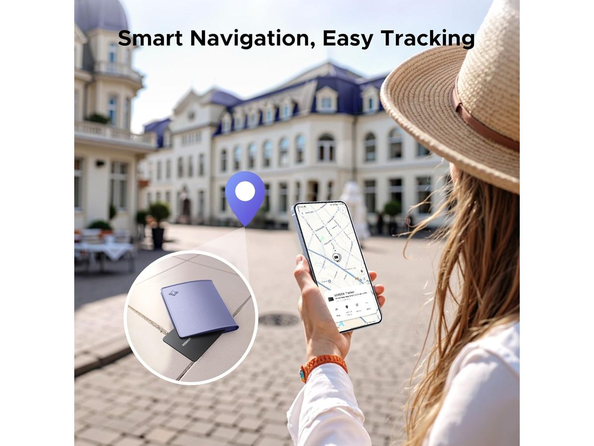 UGREEN Tracker Samsung SmartThings 55770 Slim Card,Black (6941876257706)