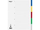 BIELLA Register PP A4+ 47900500U farbig 5-teilig (7611365288830)