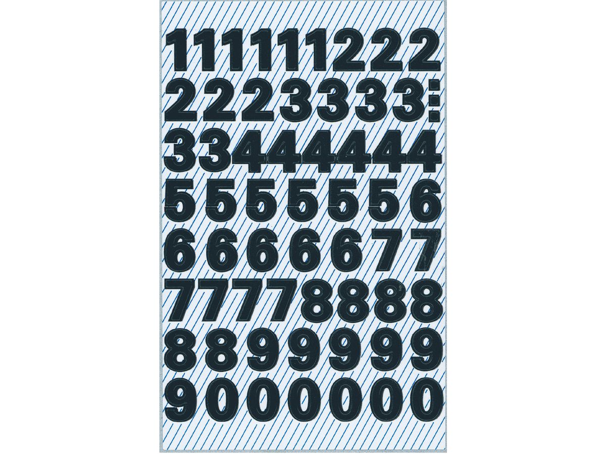 Z-DESIGN Letters schwarz 3781 9,5mm,Univers Medium 2 Blatt (4004182037812)