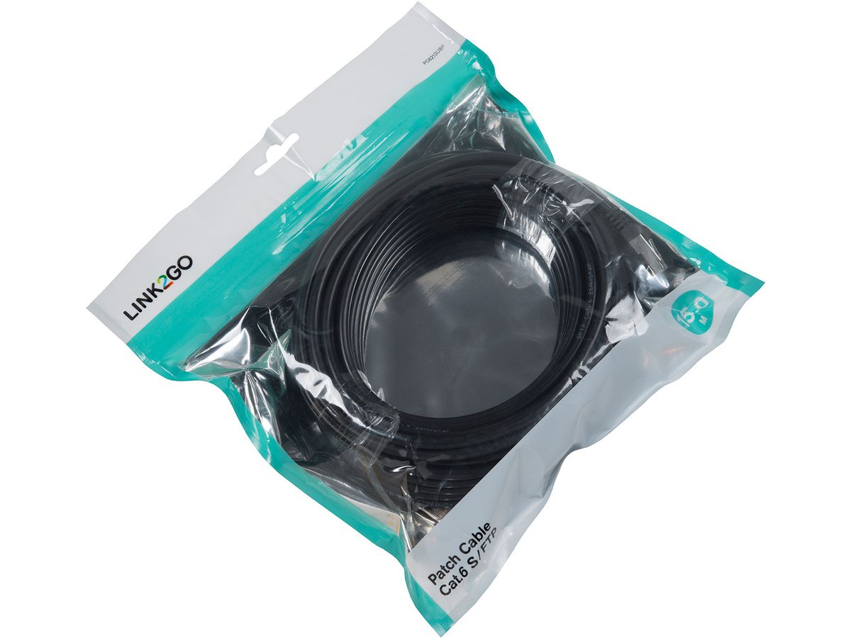 LINK2GO Patch Cable Cat.6 PC6213UBP SF/UTP, 15m (7613058029928)