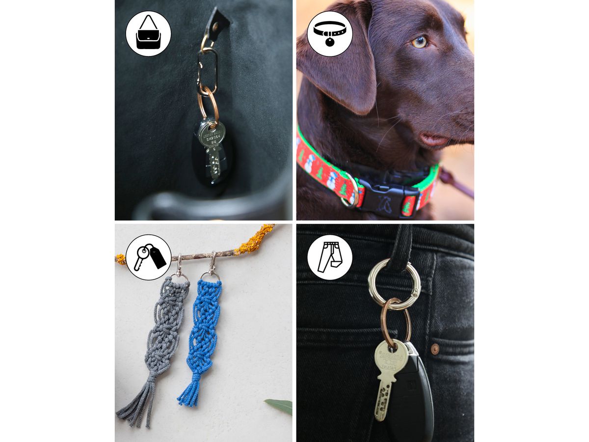 I AM CREATIVE Karabiner drehbar 4703.44 38x15mm 4 Stück (7611983217526)