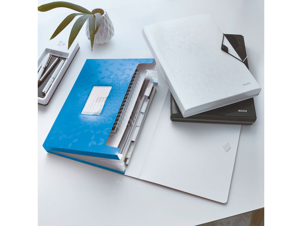 LEITZ Projektmappe WOW A4 45890036 blau 5 Fächer (4002432106004)