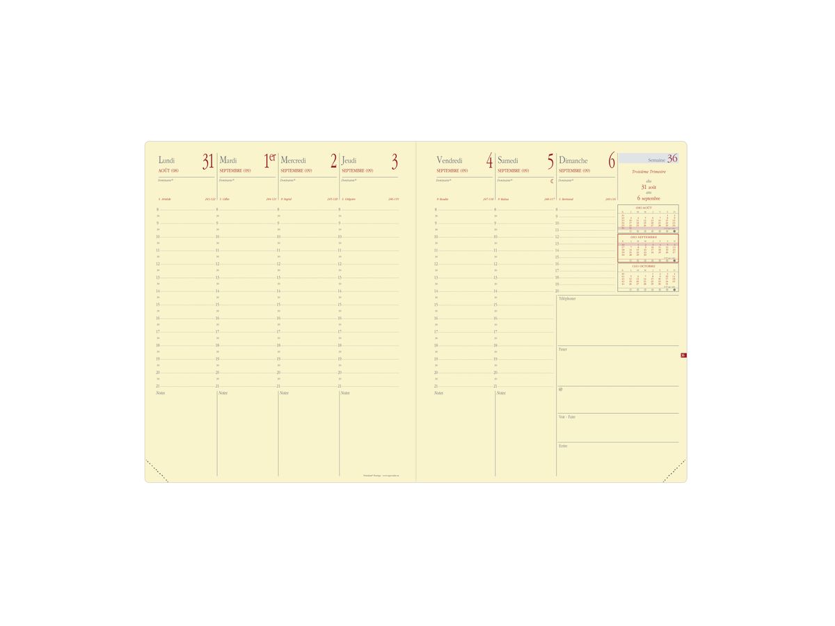 QUO-VADIS Recharge Presid.Pr. 2026 287014Q 1S/2P Soho/Silk FR 21x27cm (3371010138326)