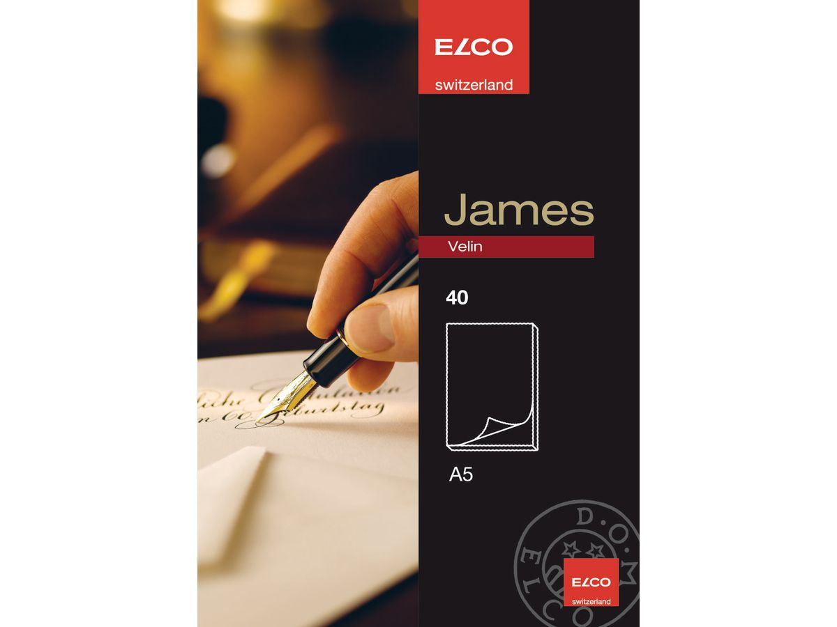 ELCO Blocco appunti Velin A5 71312.10 bianco 40 fogli (7610425366105)