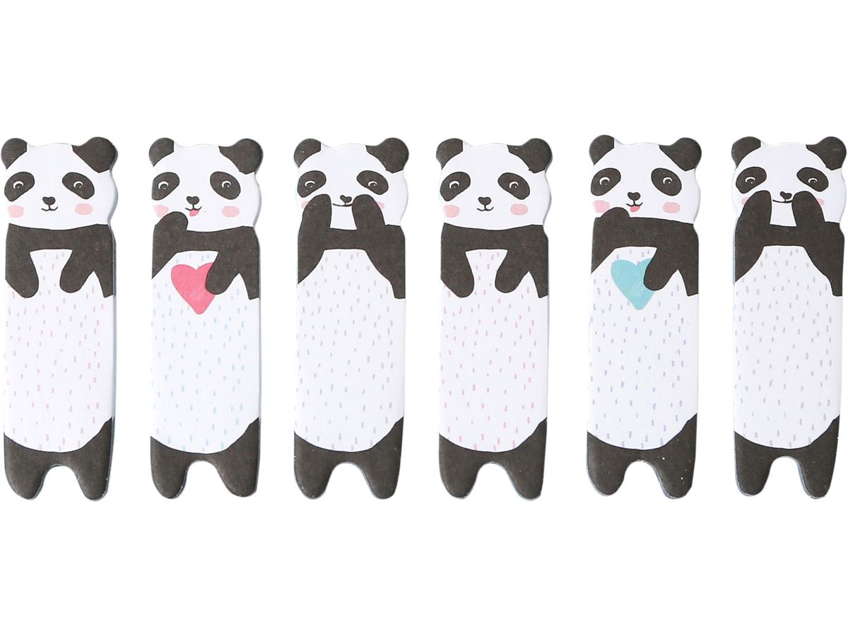 I AM CREATIVE Sticky Notes 4086.74 Panda 6x20 fogli (7611983190744)
