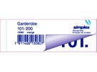 SIMPLEX Garderobenblock 101-200 13080 orange 100 Blatt (7611468130807)