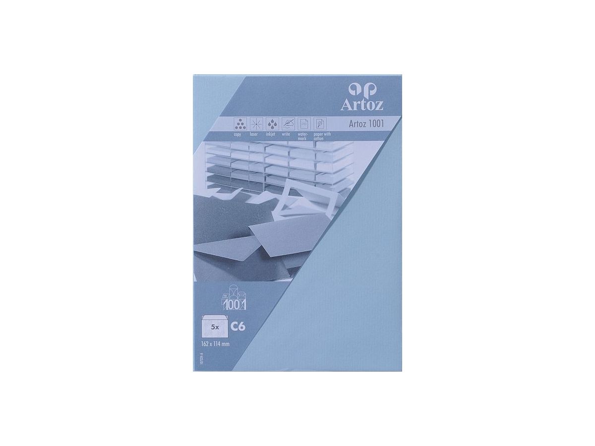 ARTOZ Couverts 1001 C6 107324184 100g, pastellblau 5 Stück (7612450248548)