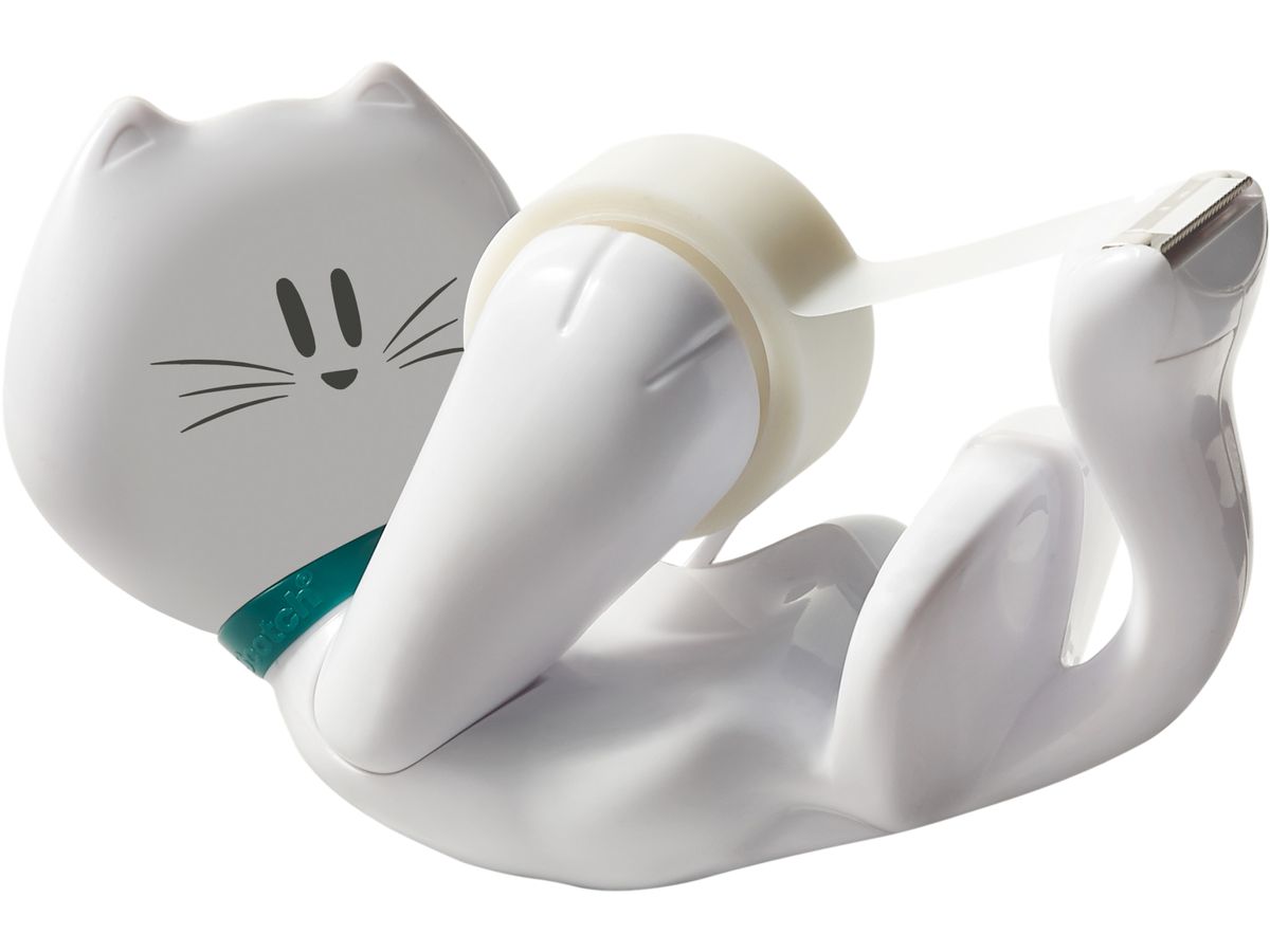SCOTCH Magic Tape 810 19mmx8.9m C39 Dispenser Katze weiss (4046719869688)