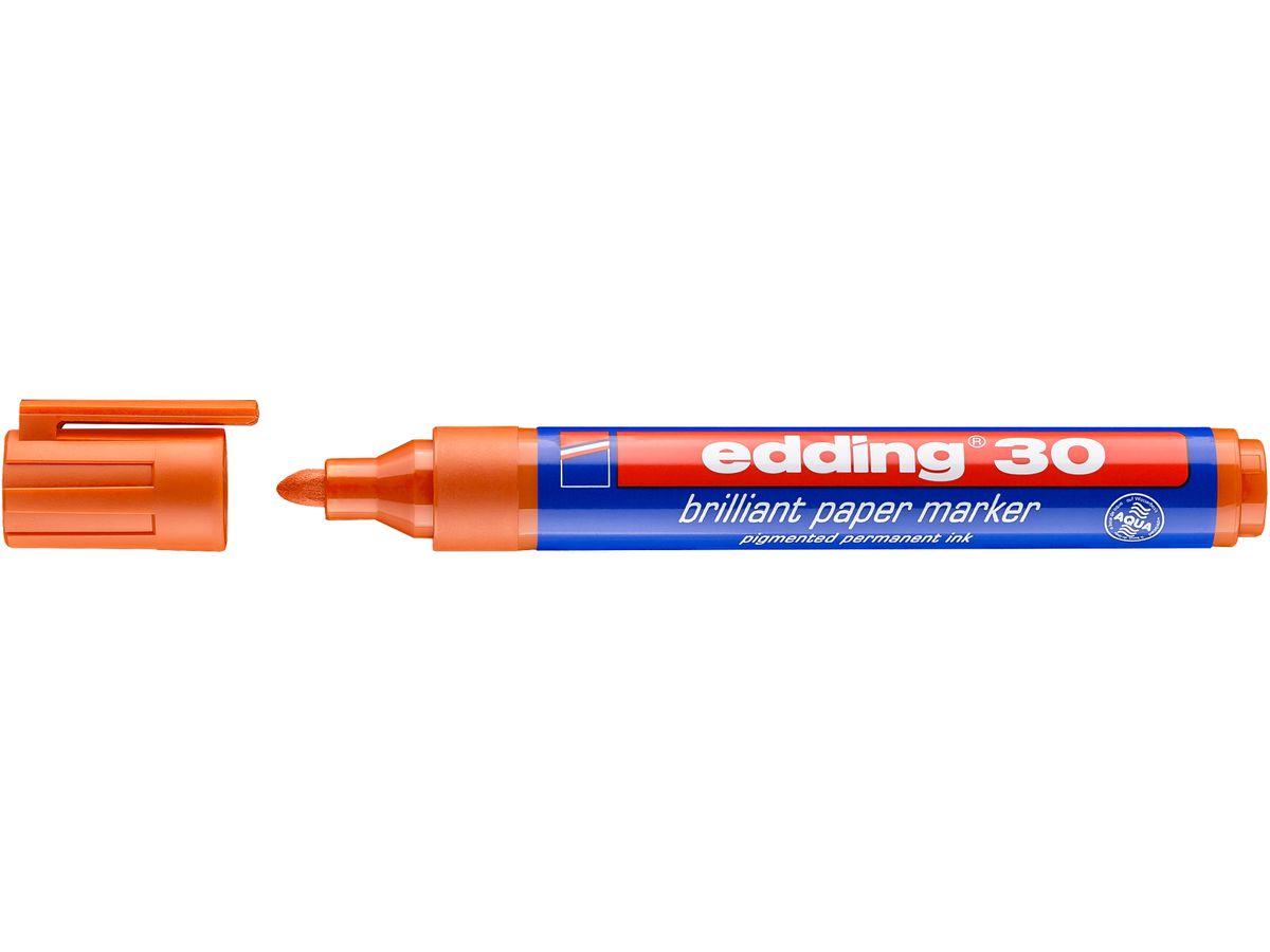 EDDING Permanent Marker 30 1,5-3mm 30-6 orange (4004764064489)