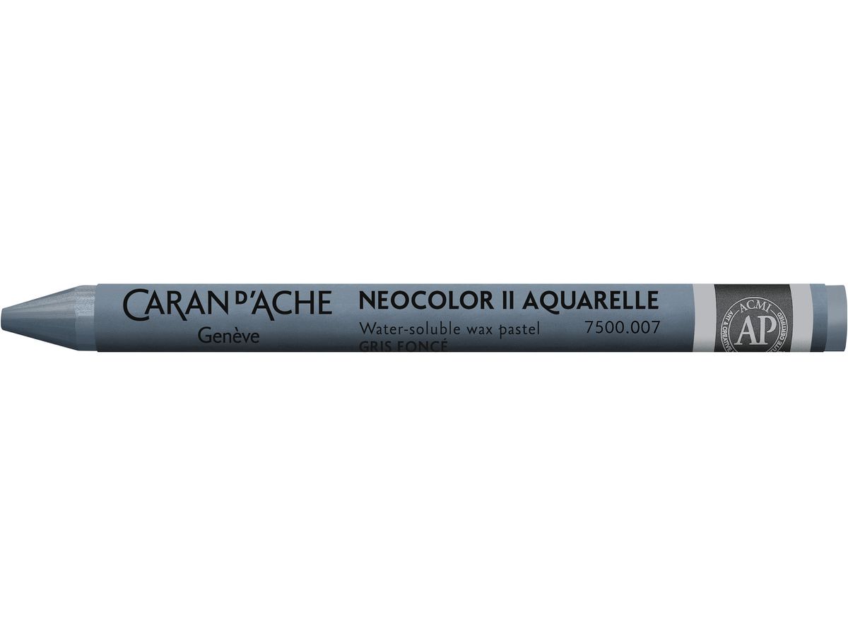 CARAN D'ACHE Crayons de cire Neocolor II 7500.007 gris-fonce (7610186271601)