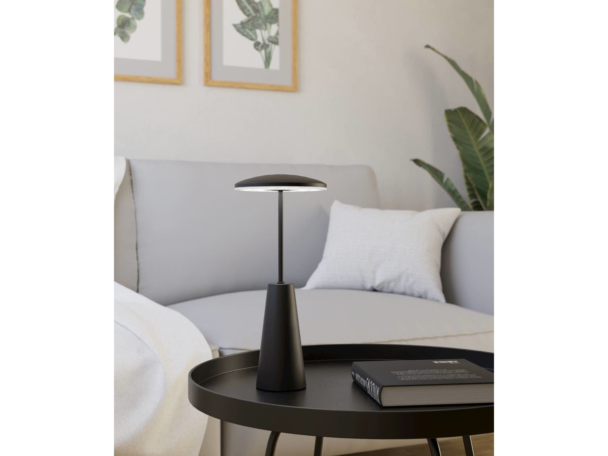 EGLO Lampe de table Piccola 900925 noir, batterie (9008606277803)