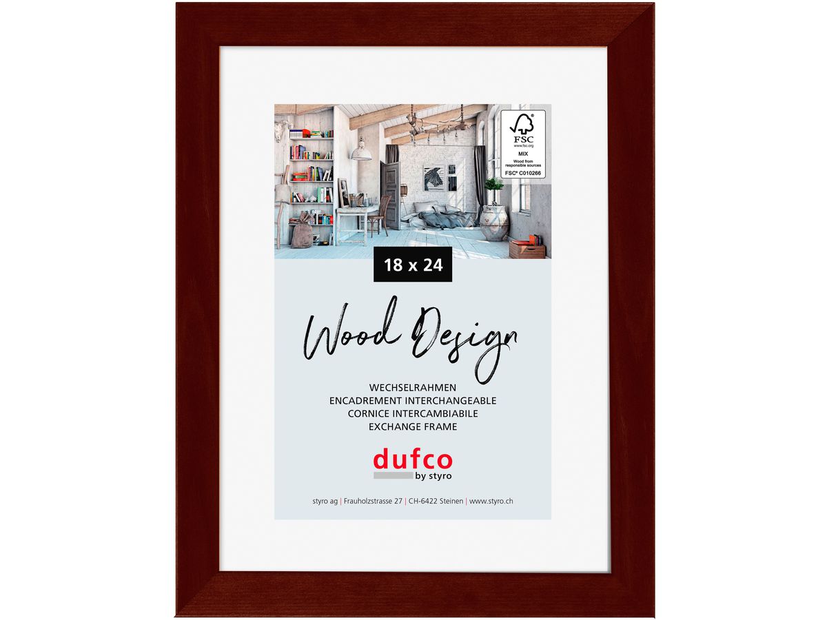DUFCO Cornice legno 18x24cm 1610.80096 Toronto mogano (7610259800967)