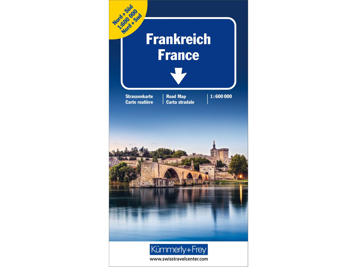 KÜMMERLY+FREY Strassenkarte 3-259-30020- Frankreich Nord&Süd 1:600'000 (9783259300206)