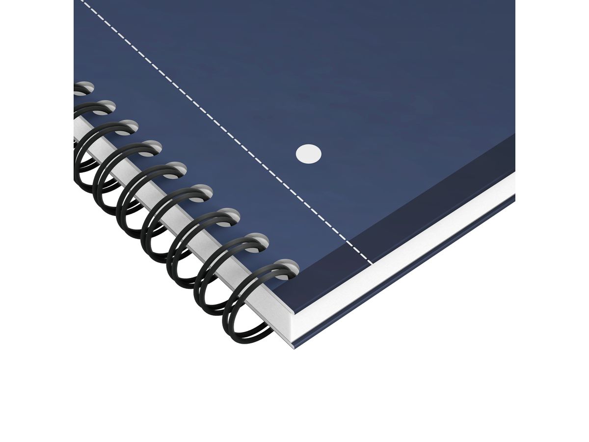 OXFORD Spiralbuch A4+ 400191240 kariert 5mm, dunkelblau 80 Bl. (3020120242644)