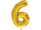 I AM CREATIVE Folienballon Zahl 6 85cm 1000-1051 gold (7611983246779)