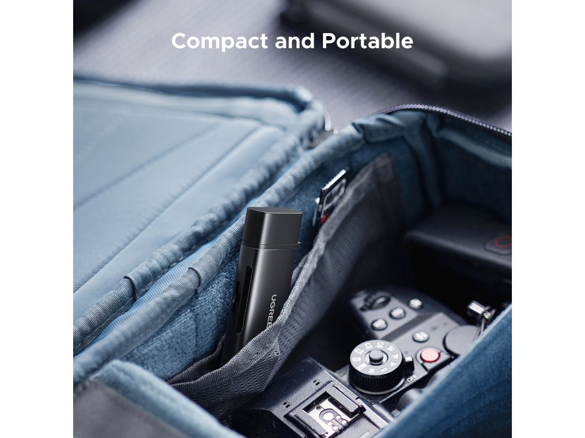 UGREEN Card Reader 2-in-1 65024 USB-C,USB-A,SD,TF (BB) (6941876260249)