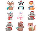 URSUS Calendario dellAvvento 24870000F Winter Friends (4008525254430)