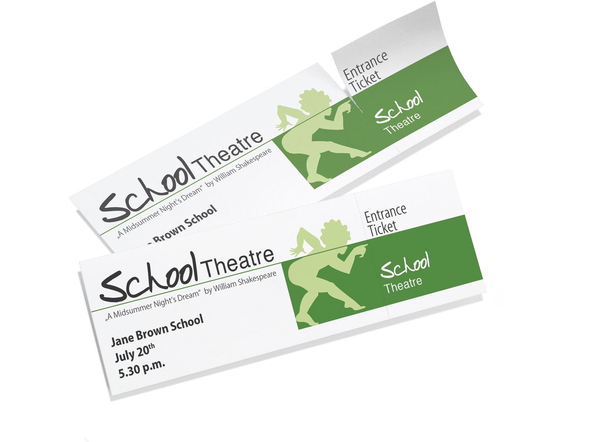 SIGEL Eintrittskarten, Abriss weiss LP714 3C,225g,180x55mm,100ST=20BL (4004360827051)