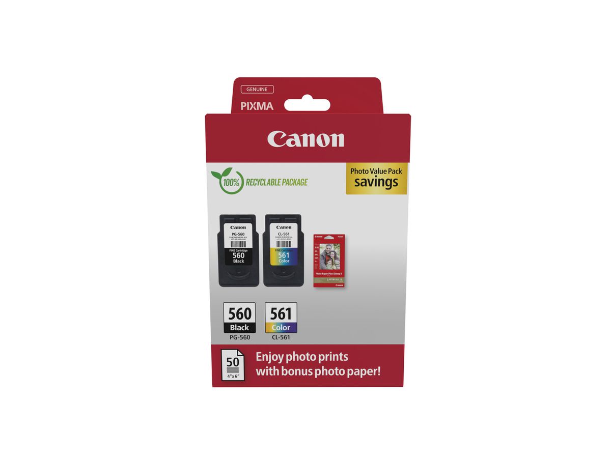 CANON Photo Value Pack schwarz/color PGCL560/1 PIXMA TS5350 7.5/8.3ml (8714574679457)