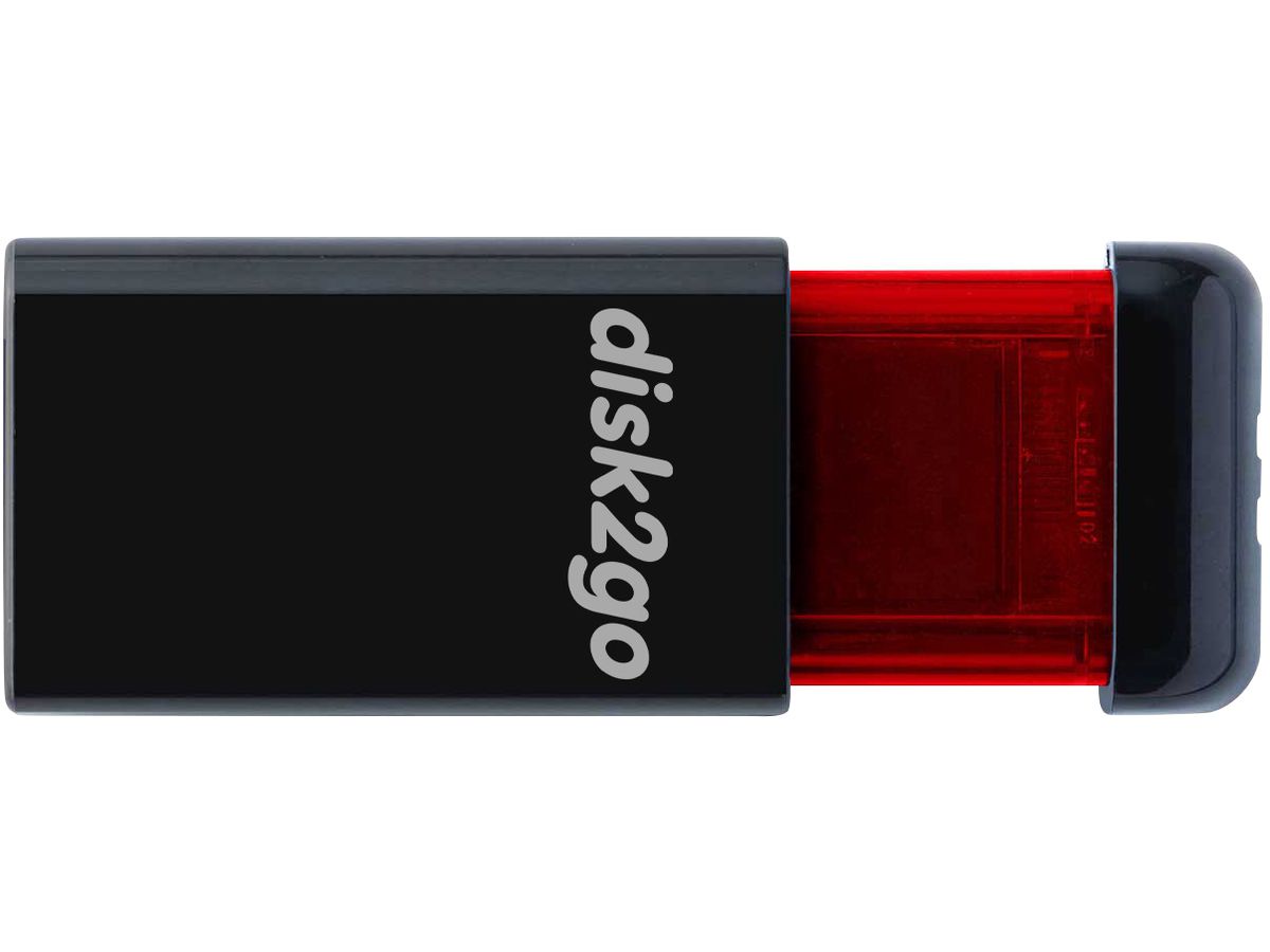 DISK2GO USB-Stick qlik edge 256GB 30006727 USB 3.1 red (7640111167389)