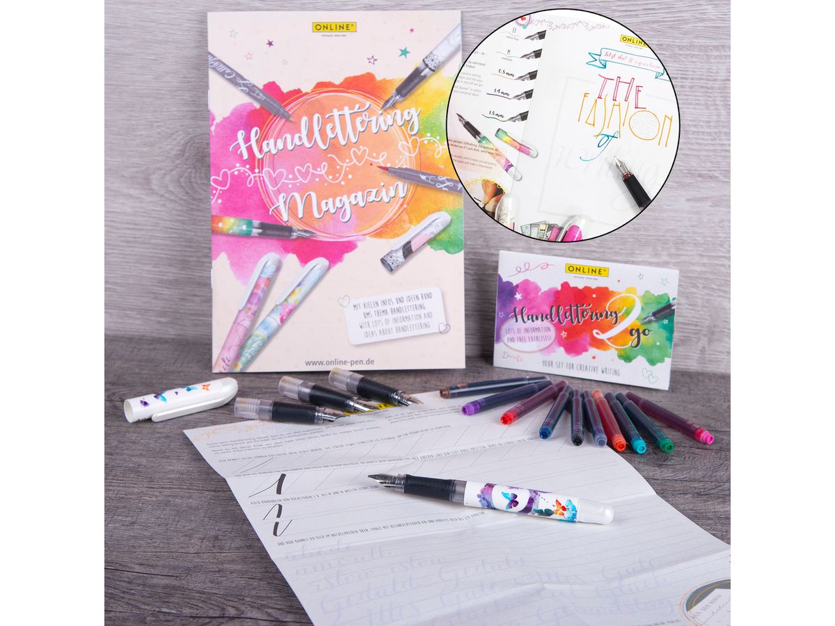 ONLINE Handlettering Set 1.4mm 12398 Soft Marble blau (4014421123985)