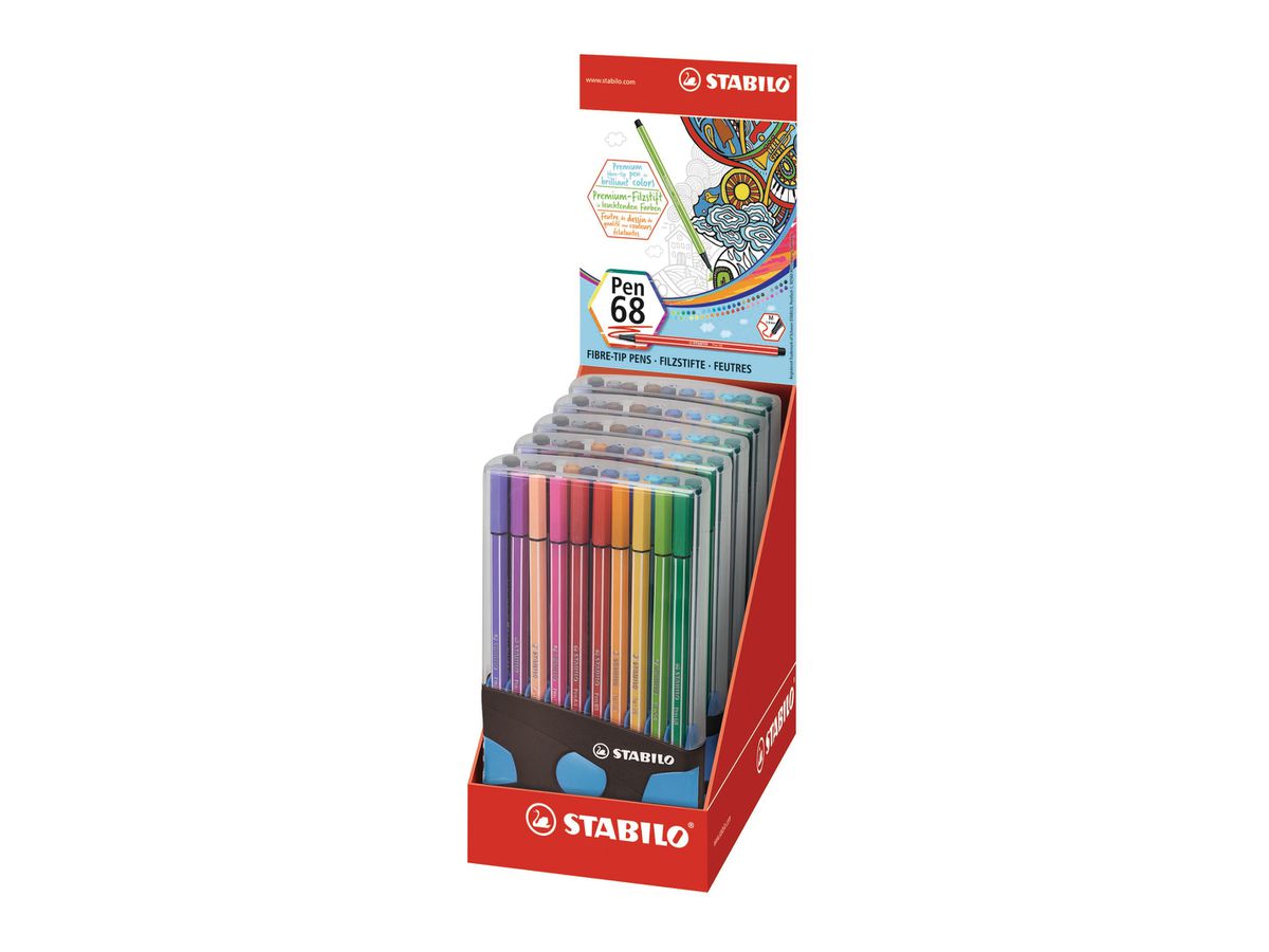 STABILO Stylo Fibre Pen 68 6820-04-04 20 pcs. ass. ColorParade (4006381551250)
