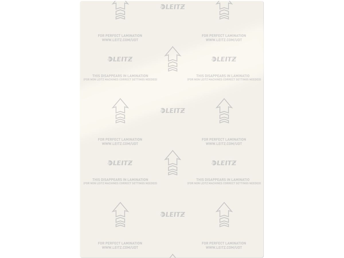 LEITZ Laminiertasche A4 74830000 glanz, 175my 100 Stk (4002432397679)
