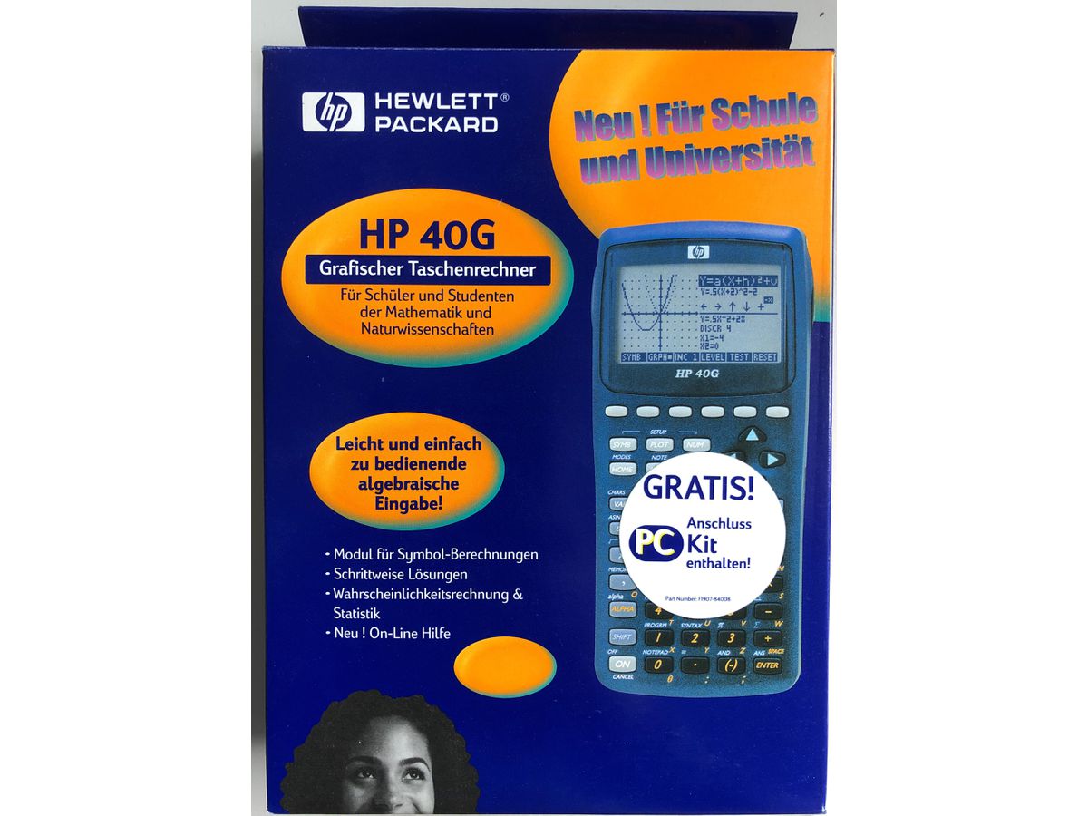 HP Grafikrechner 40G ABD deutsch (0725184262517)