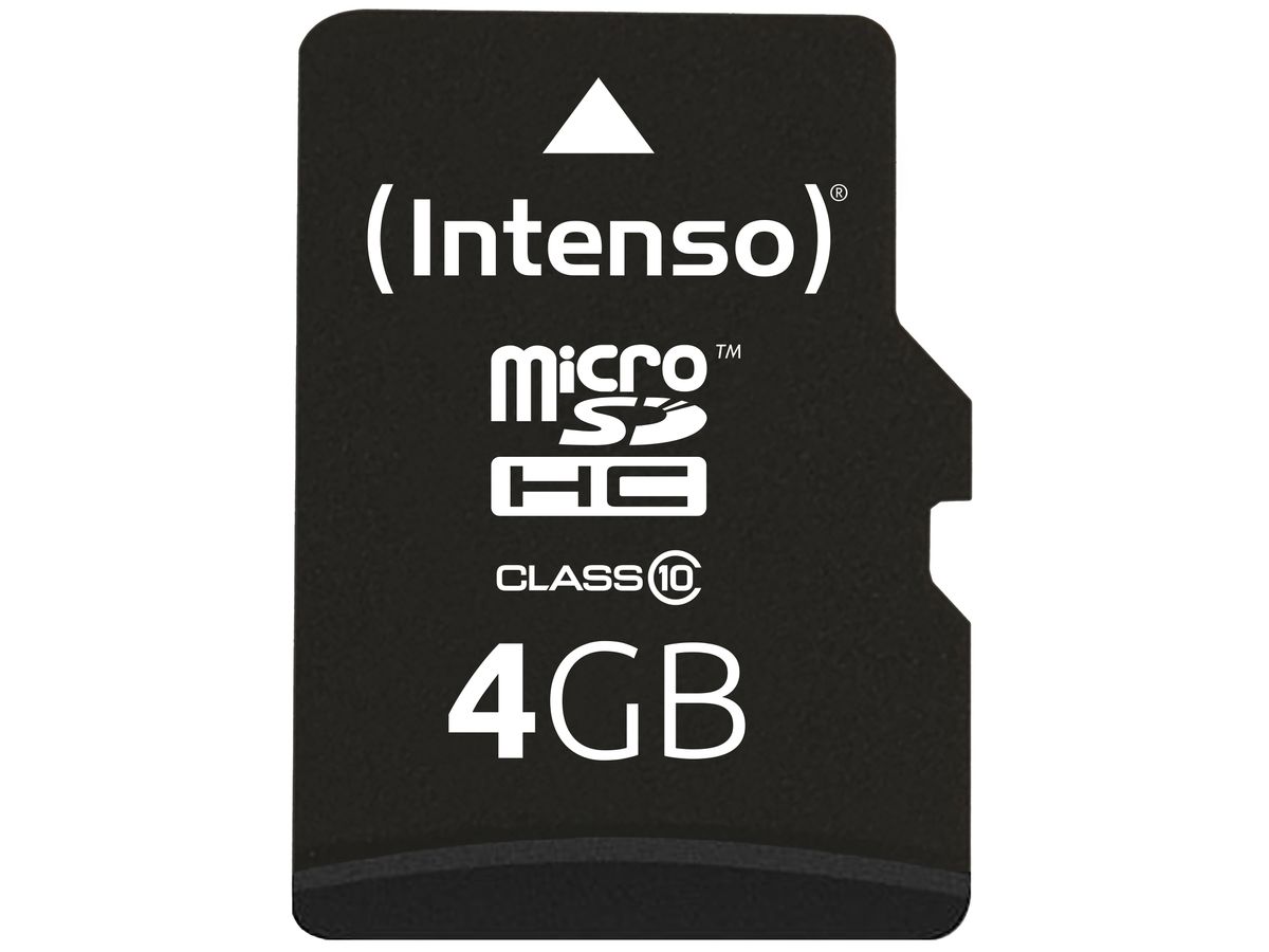 INTENSO micro SDHC Card Class 10 4GB 3413450 (4034303016099)
