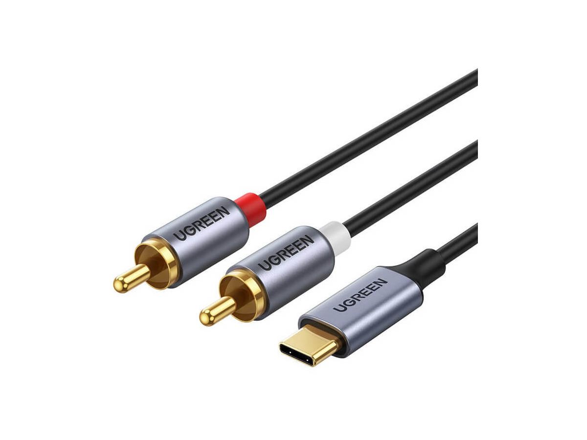 UGREEN Audio Cabel with Chip 1.5m 20193 BB USB-C Male to 2xRCA Male BB (6957303821938)