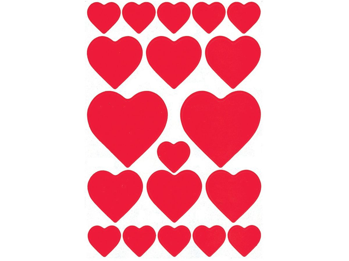 HERMA Etiketten Decor 80x120mm 3827 rot 3 Stück (4008705038270)