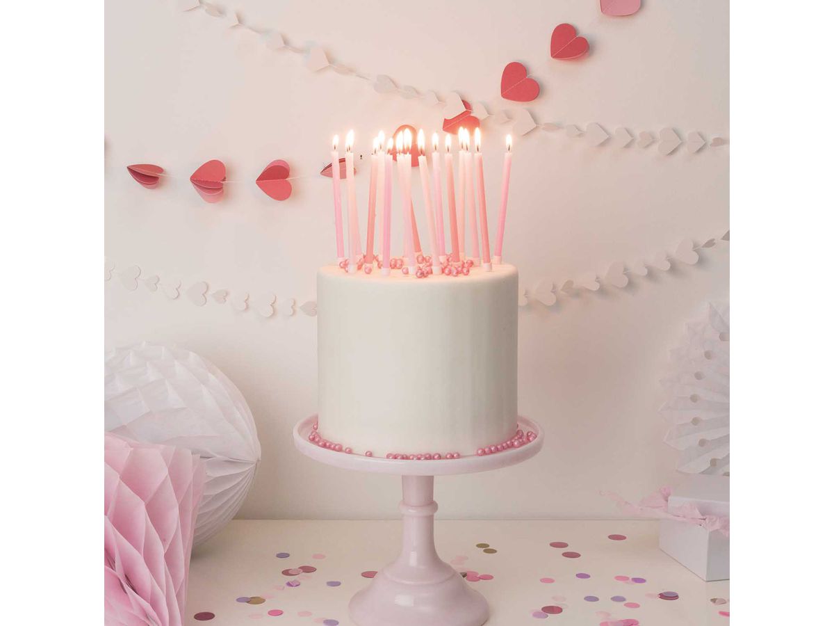 RICO DESIGN Candeline di compleanno 12cm 81004.01.05 Candy 16 pezzi (4051271139018)