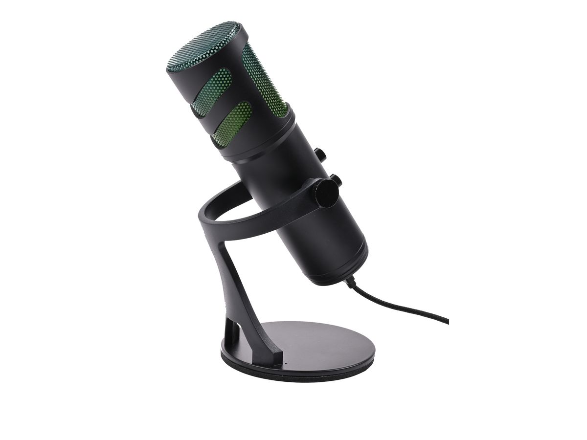 DELTACO RGB Microphone GAM-171 Black (7333048060846)