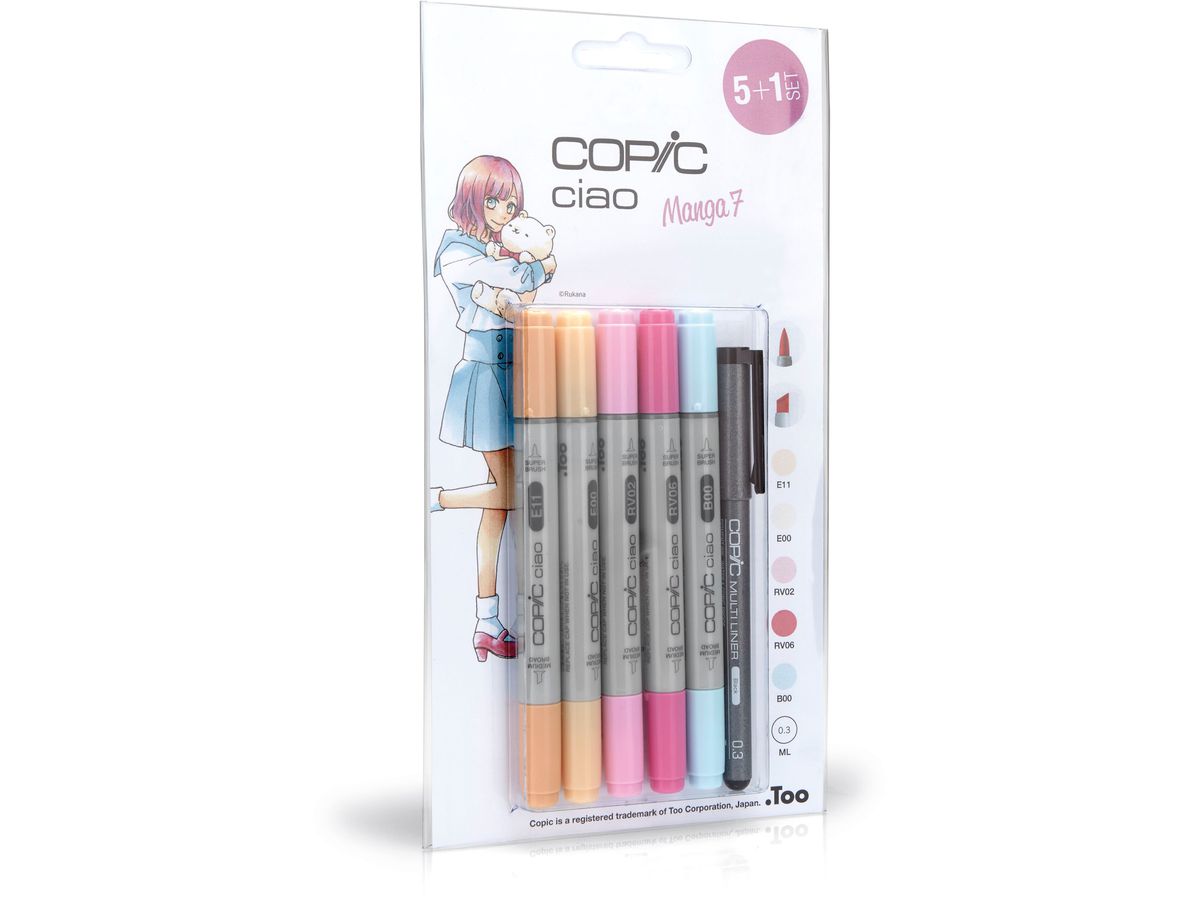 COPIC Marker Ciao 22075564 5+1 Set Manga 7 (4013695261508)