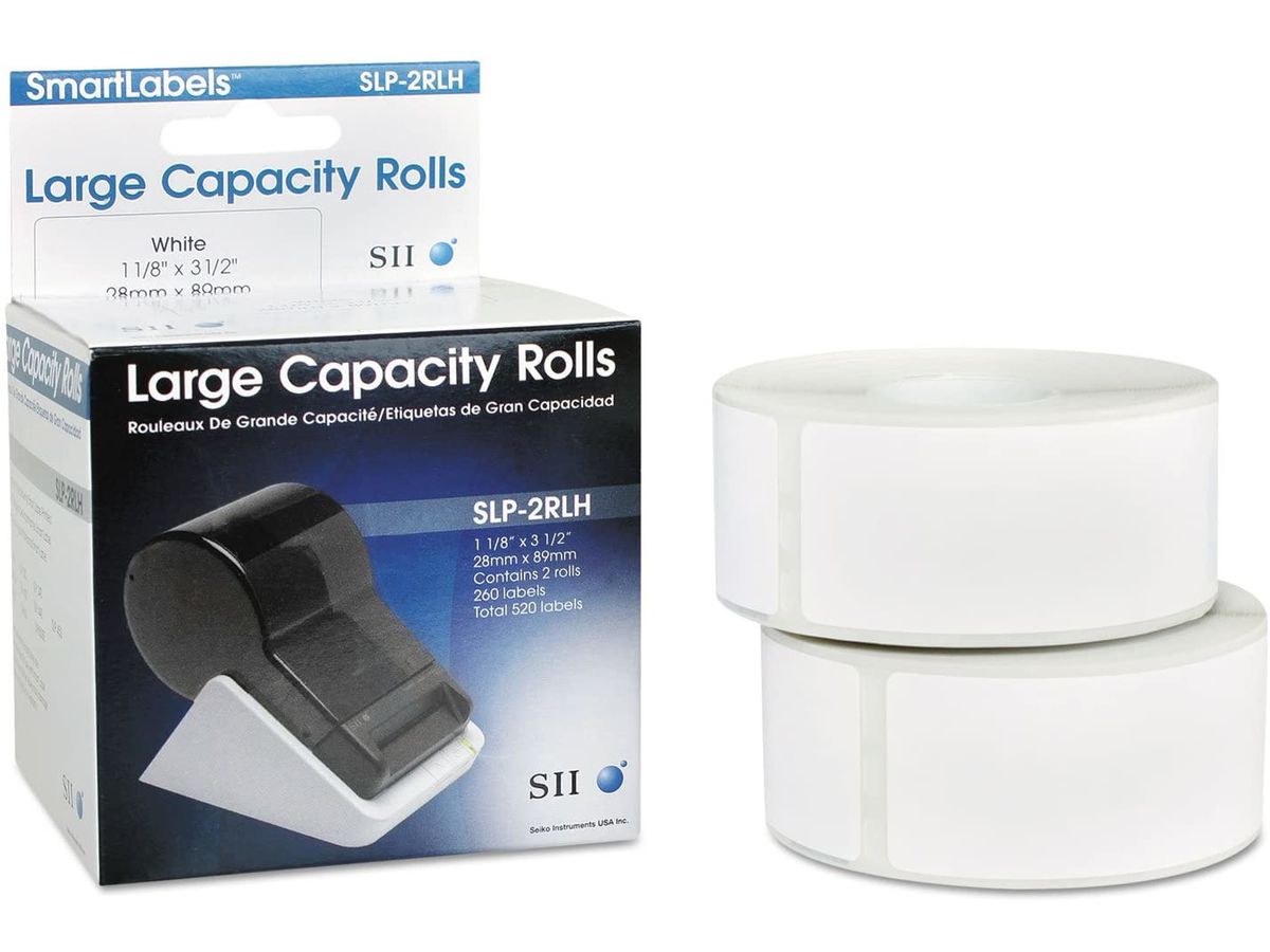 SEIKO Adress-Etiketten 28x89mm SLP-2RLH weiss, large roll 2x260 pcs. (0020963210018)