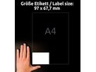 AVERY ZWECKFORM Etichette universale 97x677mm 4782-65 bianco 50+15 fogli (4004182347829)