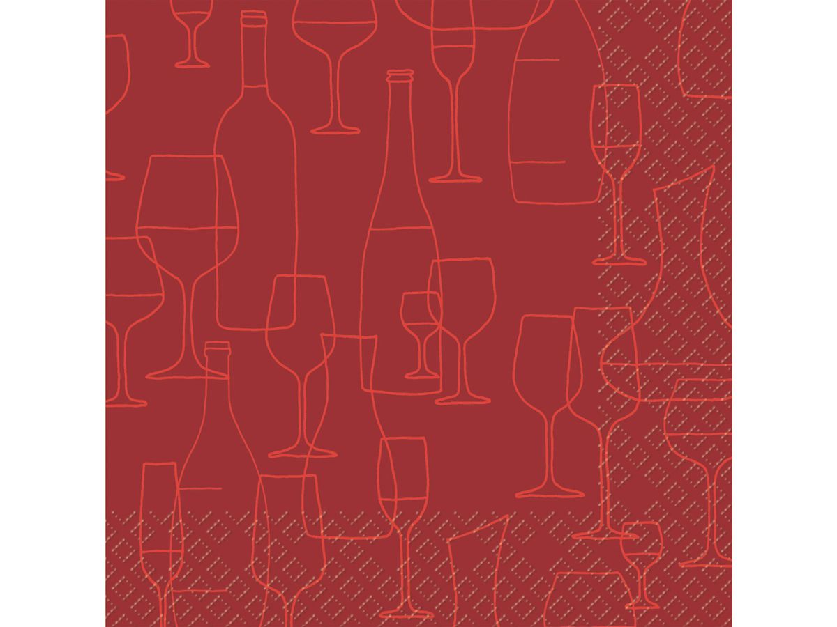 STEWO Salviette Benoit 33x33cm 2572569424 bordeaux FSC 20 pezzi (7630050838181)