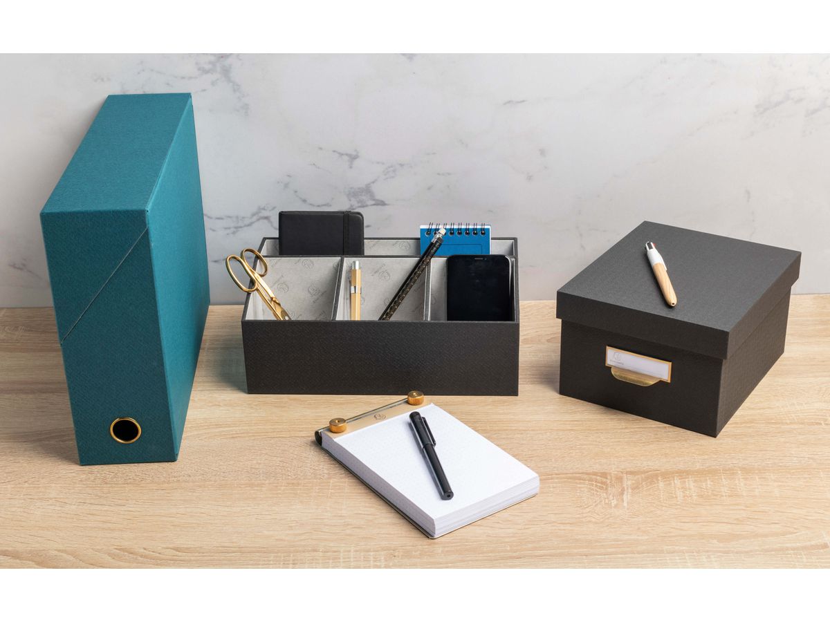 EXACOMPTA Pultorganisator OfficeByMe 68601E 4 Fächer, schwarz (3130630686019)