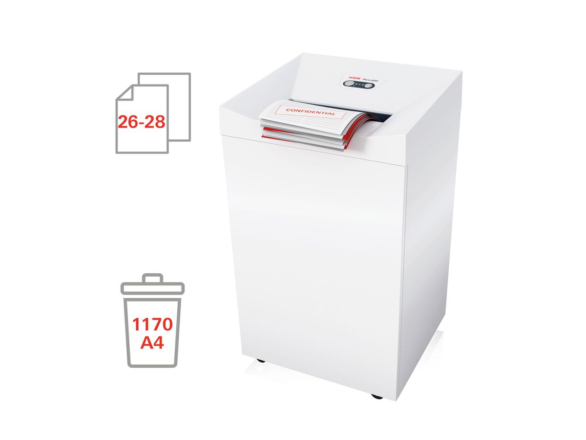 HSM Distruggi docu. Pure 630 2360111 P-2, 130lt (4026631054058)