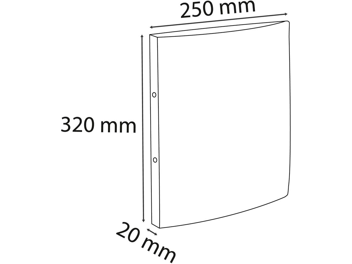 EXACOMPTA Ringhefter 2.0cm 542555E rot, Gummiband, 2-Ring A4 (3130635425552)
