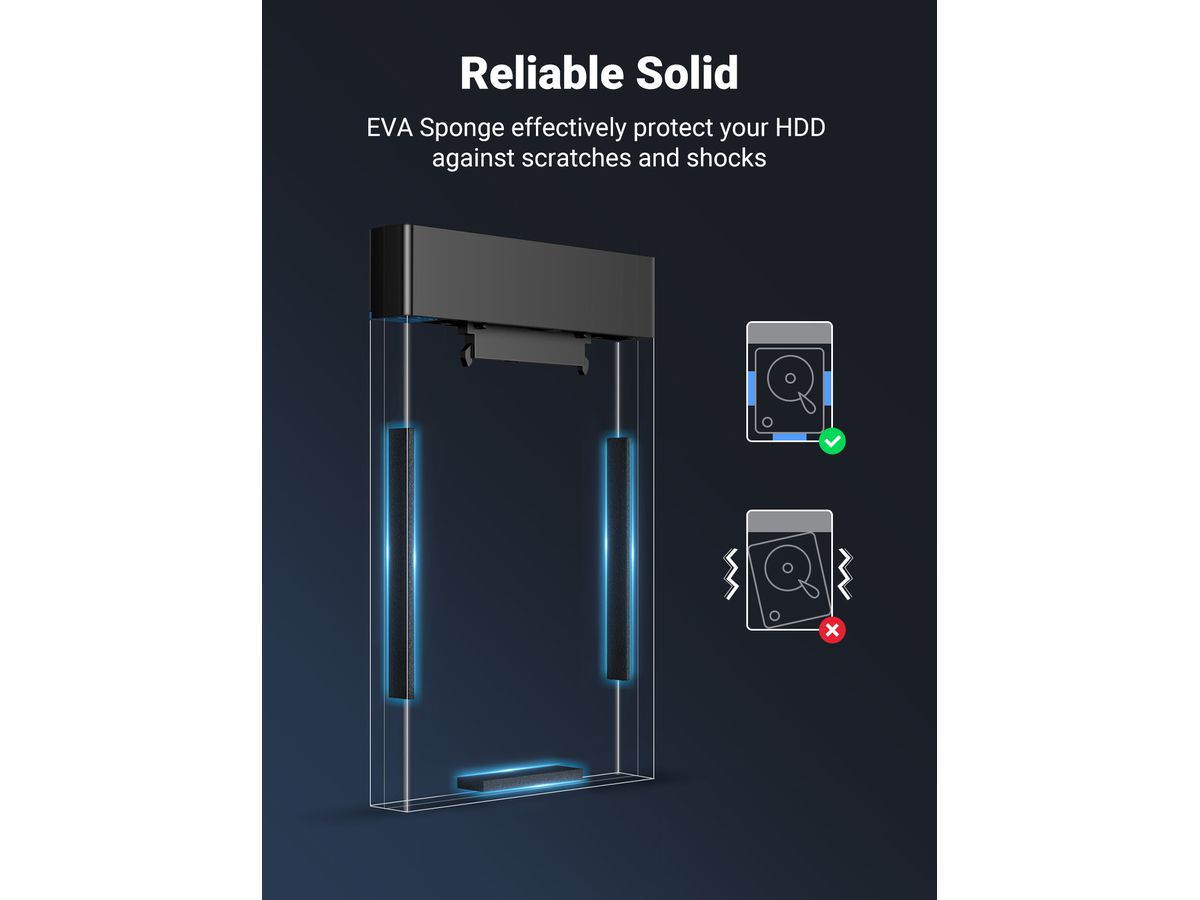 UGREEN SATA Hard Driver Enclosure 30847 USB 3.0 to 2.5 (BB) (6957303838479)